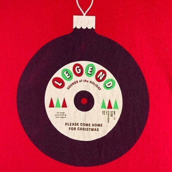 John Legend Sounds of the Holiday Christmas Shirt Unisex Size Medium Concert Red - Picture 5 of 10